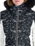 Miniatuur Rossignol, W Staci Print Puffy AA Jas gevoerd dames Black Zwart 