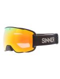 Miniatuur Sinner, Snowflake PA Goggles extra lens unisex Matt Black Zwart 