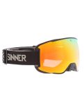 Miniatuur Sinner, Snowflake PA Goggles extra lens unisex Matt Black Zwart 