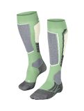 Miniatuur Falke, SK2 Intermediate skisokken dames Quiet Green groen 