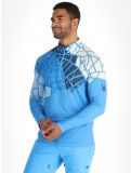 Miniatuur Spyder, Legacy 1/2 Zip skipully heren Aether Blue blauw 