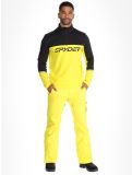 Miniatuur Spyder, Speed Fleece 1/2 Zip skipully heren Acid Yellow geel, zwart 