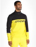 Miniatuur Spyder, Speed Fleece 1/2 Zip skipully heren Acid Yellow geel, zwart 