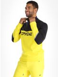 Miniatuur Spyder, Speed Fleece 1/2 Zip skipully heren Acid Yellow geel, zwart 