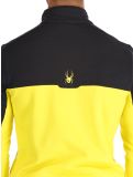 Miniatuur Spyder, Speed Fleece 1/2 Zip skipully heren Acid Yellow geel, zwart 