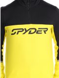 Miniatuur Spyder, Speed Fleece 1/2 Zip skipully heren Acid Yellow geel, zwart 