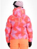 Miniatuur Superdry, Hooded Ski Boxy Puffer AA Jas gevoerd dames Brush Camo Coral Roze 