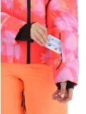 Miniatuur Superdry, Hooded Ski Boxy Puffer AA Jas gevoerd dames Brush Camo Coral Roze 