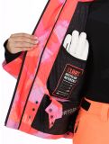 Miniatuur Superdry, Hooded Ski Boxy Puffer AA Jas gevoerd dames Brush Camo Coral Roze 