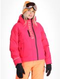 Miniatuur Superdry, Hooded Ski Boxy Puffer AA Jas gevoerd dames Hyper Fire Pink Roze 