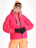 Miniatuur Superdry, Hooded Ski Boxy Puffer AA Jas gevoerd dames Hyper Fire Pink Roze 