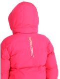 Miniatuur Superdry, Hooded Ski Boxy Puffer AA Jas gevoerd dames Hyper Fire Pink Roze 