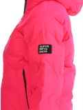 Miniatuur Superdry, Hooded Ski Boxy Puffer AA Jas gevoerd dames Hyper Fire Pink Roze 