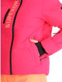 Miniatuur Superdry, Hooded Ski Boxy Puffer AA Jas gevoerd dames Hyper Fire Pink Roze 