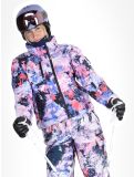 Miniatuur Superdry, Ski Boxy Puffer AA Jas gevoerd dames Mountain Mesh Purple Multicolor, Paars 