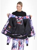 Miniatuur Superdry, Ski Boxy Puffer AA Jas gevoerd dames Mountain Mesh Purple Multicolor, Paars 