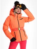 Miniatuur Superdry, Ski Luxe Puffer AA Jas gevoerd dames Pastelline Coral Roze 