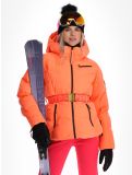 Miniatuur Superdry, Ski Luxe Puffer AA Jas gevoerd dames Pastelline Coral Roze 