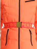 Miniatuur Superdry, Ski Luxe Puffer AA Jas gevoerd dames Pastelline Coral Roze 