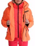 Miniatuur Superdry, Ski Luxe Puffer AA Jas gevoerd dames Pastelline Coral Roze 