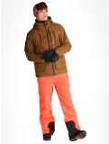 Miniatuur Superdry, Ski Peak Rescue AA Jas gevoerd heren Tobacco Brown Marl Bruin 