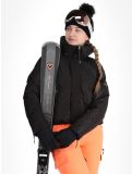 Miniatuur Superdry, Ski Slalom Puffer AA Jas gevoerd dames Superdry Monogram Black Luxe Wit, Zwart 