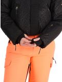 Miniatuur Superdry, Ski Slalom Puffer AA Jas gevoerd dames Superdry Monogram Black Luxe Wit, Zwart 