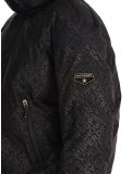 Miniatuur Superdry, Ski Slalom Puffer AA Jas gevoerd dames Superdry Monogram Black Luxe Wit, Zwart 