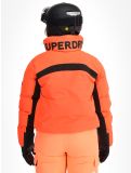 Miniatuur Superdry, Ski Slalom Puffer AA Jas gevoerd dames Volcanic Coral Roze 