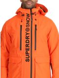 Miniatuur Superdry, Ski Ultimate Rescue AA Jas gevoerd heren Flame Orange Oranje 