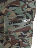 Miniatuur Superdry, Ski Ultimate Rescue skibroek heren Woodland Green Camo groen 