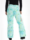 Miniatuur Superdry, Ski Ultimate Rescue skibroek dames Abstract Teal Lime groen 