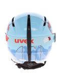 Miniatuur Uvex, Viti Set + Speedy Pro skihelm kinderen Light Blue Birdy blauw 