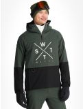 Miniatuur Watts, XMETOD AF Anorak heren Green / Black Groen, Zwart 