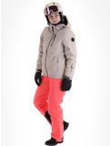 Miniatuur Whistler, Drizzle ski-jas dames Simply Taupe grijs 