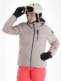 Miniatuur Whistler, Drizzle ski-jas dames Simply Taupe grijs 