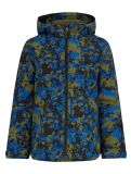 Miniatuur Ziener, Aluck Junior ski-jas kinderen Natural Camo blauw, groen 