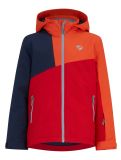 Miniatuur Ziener, Anzo Junior ski-jas kinderen Red Salsa blauw, oranje, rood 