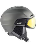 Miniatuur Alpina, ORO QV Mips skihelm met vizier unisex Gunmetal Matt grijs 