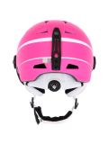 Miniatuur Cairn, Electron Visor J, skihelm met vizier, kinderen, mat fuchsia