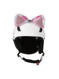 Miniatuur Hoxyheads, Hoxy Ears helmcover unisex Cat roze 