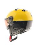 Miniatuur Kask, Montecarlo photochromic, skihelm met vizier, OTG, geel/rood/zwart