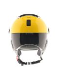 Miniatuur Kask, Montecarlo photochromic, skihelm met vizier, OTG, geel/rood/zwart