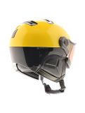 Miniatuur Kask, Montecarlo photochromic, skihelm met vizier, OTG, geel/rood/zwart