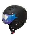 Miniatuur Alpina, Jump 2.0 VM skihelm met vizier unisex black matt zwart 