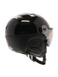 Miniatuur Kask, Piuma R Chrome skihelm met vizier unisex Black / Silver zilver, zwart 