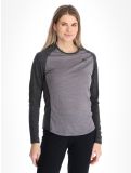 Miniatuur Odlo, Natural Performance PW 150 FA Thermoshirt dames Grey Melange - Dark Grey Melange Grijs 