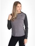 Miniatuur Odlo, Natural Performance PW 150 FA Thermoshirt dames Grey Melange - Dark Grey Melange Grijs 