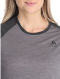 Miniatuur Odlo, Natural Performance PW 150 FA Thermoshirt dames Grey Melange - Dark Grey Melange Grijs 