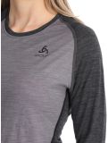 Miniatuur Odlo, Natural Performance PW 150 FA Thermoshirt dames Grey Melange - Dark Grey Melange Grijs 